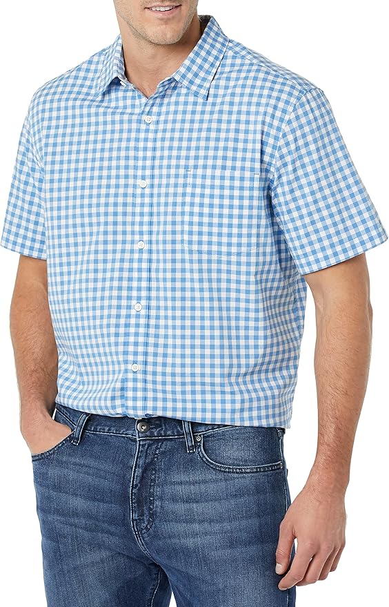 Amazon Essentials Men Short-sleeve Stretch Shirt - Gallery 28