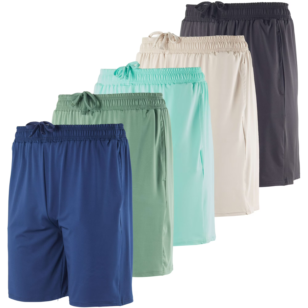 {5PK} Men's Dry-Fit 7"  Workout Shorts - Gallery 7