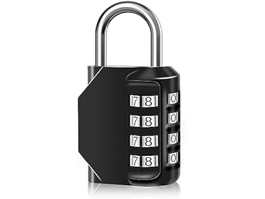 $6.99 SUTOUG Combination Lock Waterproof 4 Digit Padlocks dealfomo