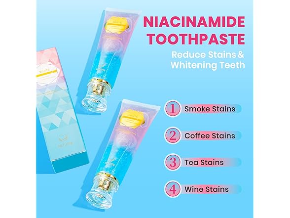 2Pk Niacinamide Whitening Toothpaste