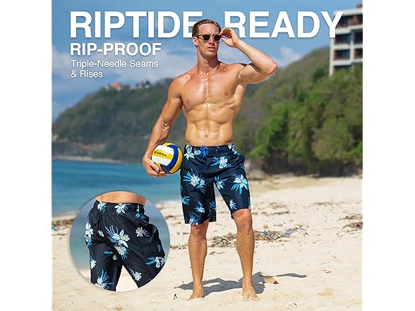 Kanu Surf Men's Driftway Black Swim Trunk (M)