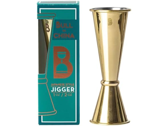 Gold Finish Japanese Double Jigger