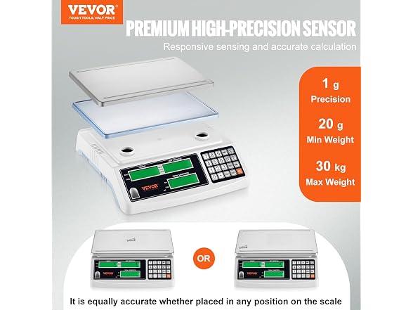 Industrial Counting Scale, 15 kg x 0.5