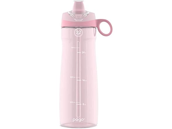Pogo BPA-Free Plastic Water Bottle 32 Oz