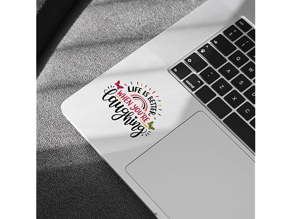 3pc Life is Better Laughing Sticker