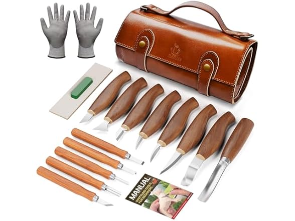 IMYMEE Deluxe Wood Carving Kit