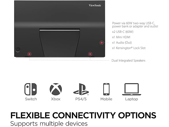 ViewSonic VX1754-S 17" IPS Portable Gaming Monitor