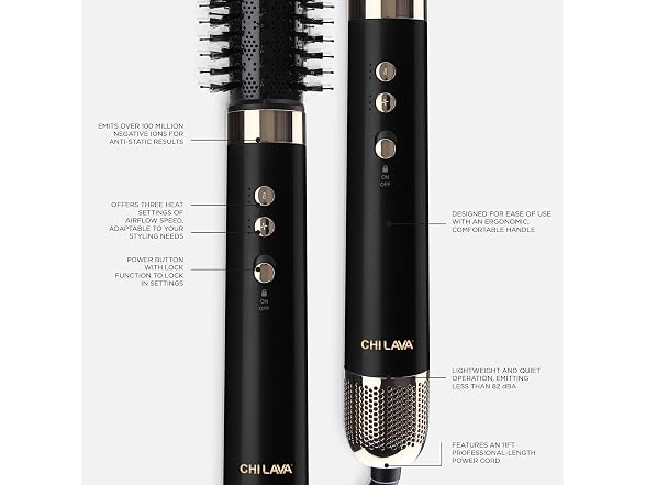 CHI Lava AirGlam Hair Dryer Special Edition Black