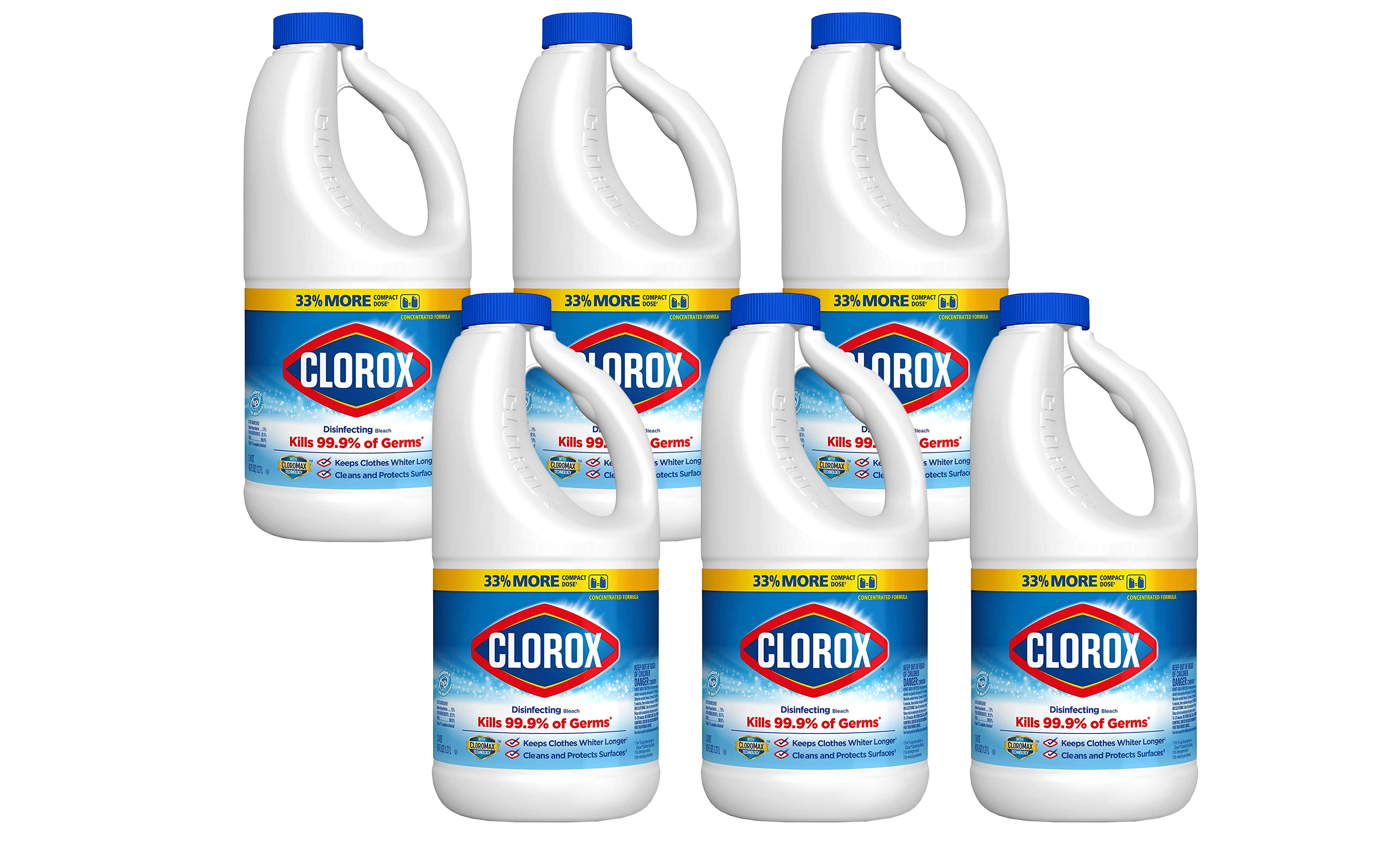 (6 or 12-Pack) Clorox Disinfecting Bleach 43ozs - Gallery 16