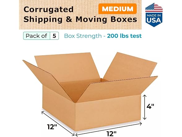 Medium Moving & Shipping Boxes