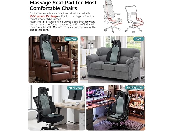 Heated Chair Back Massager