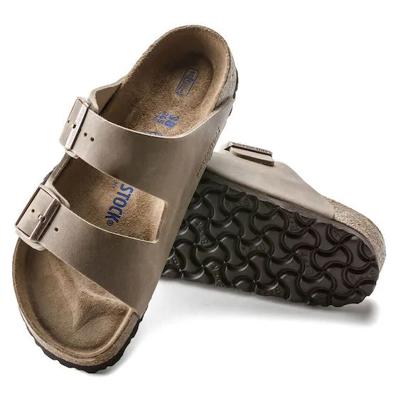 Birkenstock Unisex Arizona Soft Foot Bed Oiled Leather Sandals - Gallery 16