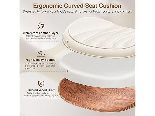 Fidom Ergonomic Armless Office Desk Chair