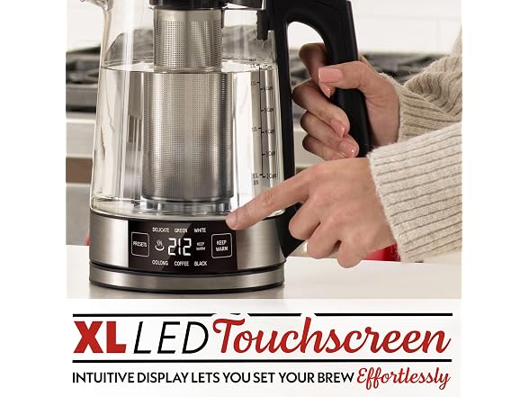Gourmia Programmable Digital Glass Kettle – 1.7L