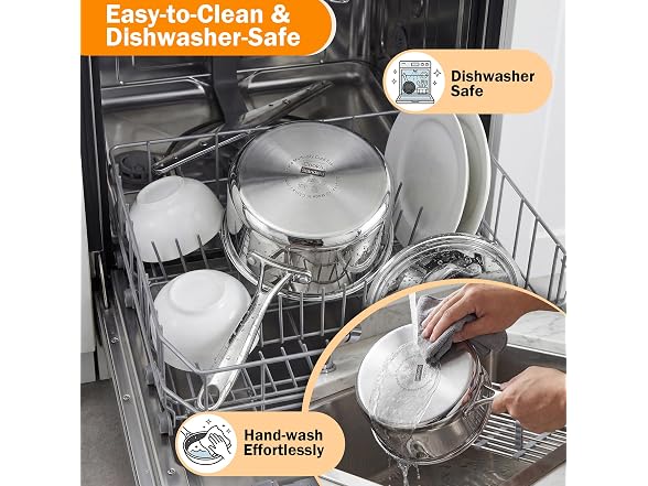 Cooks Standard Multi-Ply Clad 1.5 Quart Stainless Steel Saucepan