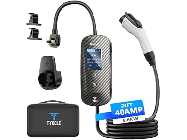 $73.99, Was $249.99, 70% Off! Tyocle Level 2 EV Charger 40Amp 240V 23ft dealfomo