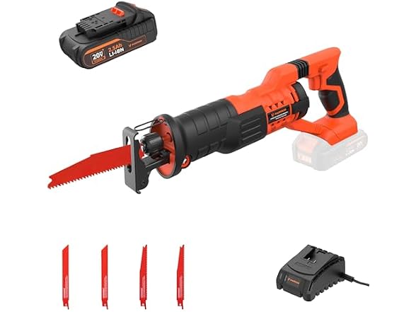 TILSWALL ML-RS18-200K Cordless Reciprocating Saw Ora