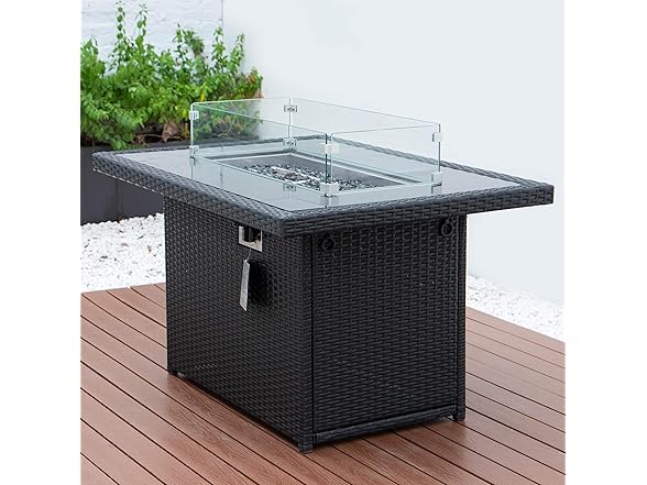 LeisureMod Mace Fire Pit Table