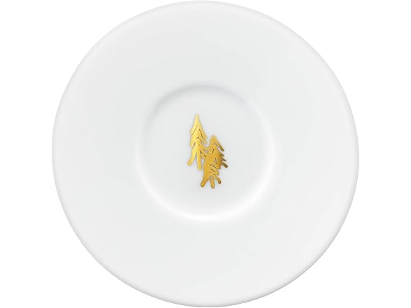 LSA international Fir Espresso Cup & Saucer, 3.4 fl oz, Gold