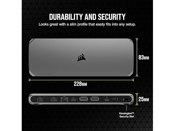 Corsair Thunderbolt 3 Dock with DisplayPort