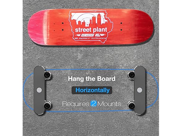 ezbnb 6 Pack Skateboard Wall Mount
