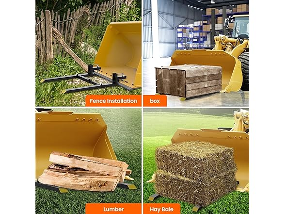 60" 4000 lbs Clamp on Pallet Forks