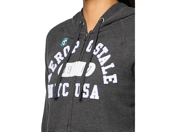 AEROPOSTALE Women's Arch Zip Hoodie, M