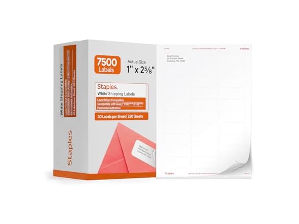 Staples Printable Address Labels