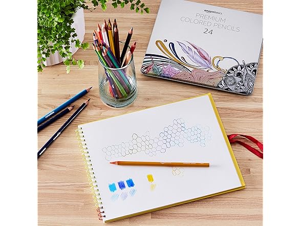Amazon Basics Premium Colored Pencils, 72ct