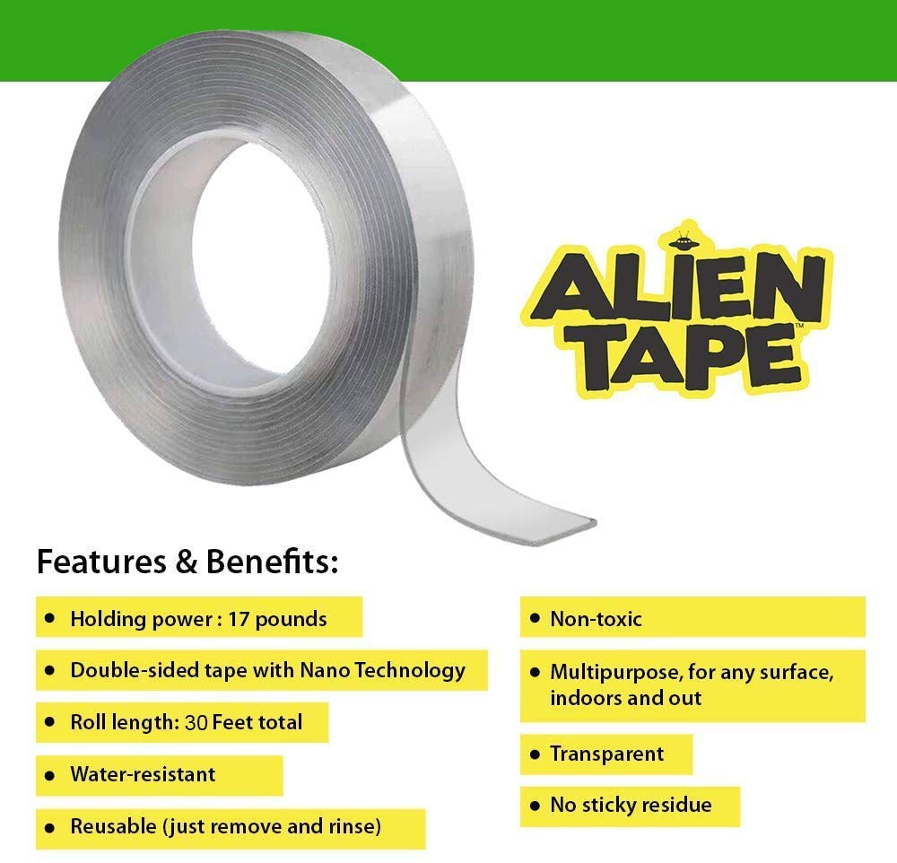 Alientape Nano Double Sided Tape (6 or 9-PK) - Gallery 8