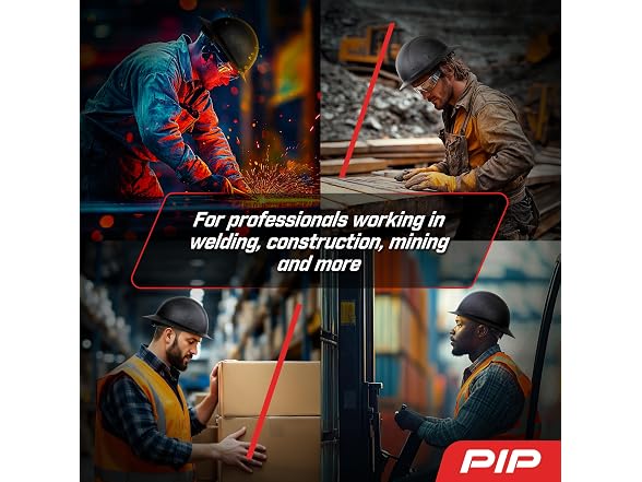 PIP Wolfjaw Full Brim Hard Hat with Matte Carbon Fiber