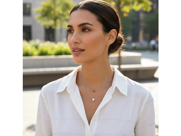 Moissanite Diamond Pendant Necklace