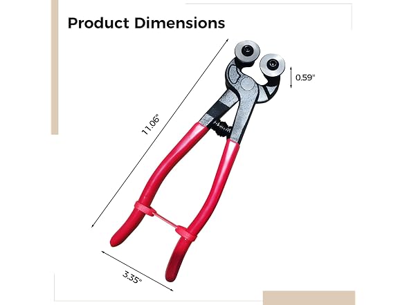 boxoon CON-50 Stainless Steel Tile Nippers