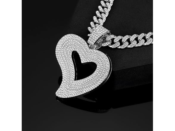 YOHAX Hip Hop Necklace Silver