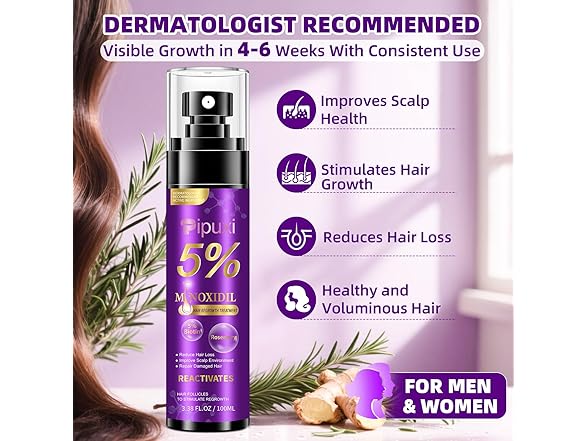 Pipuxi 5% Minoxidil Hair Growth Products