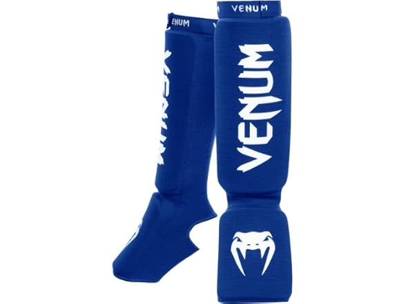 Venum Kontact Shin Guards, Blue