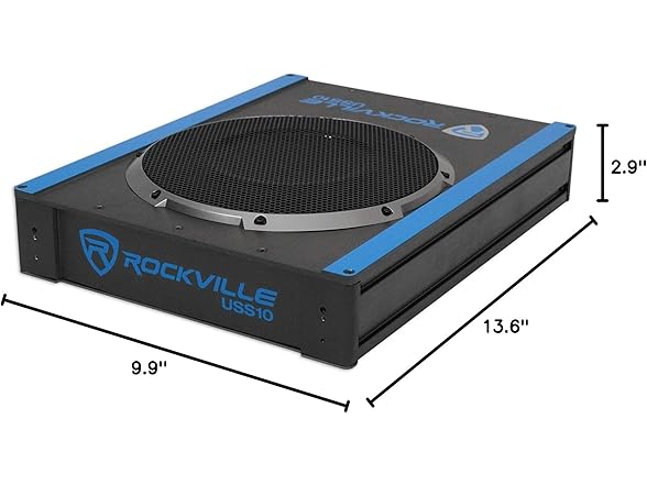 Rockville Rockville USS8 8" 600W Slim Under-Seat Active Ca