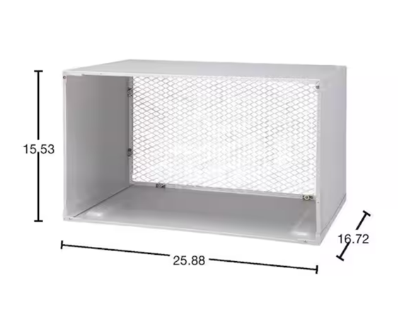 LG THRU-THE-WALL AC WALL SLEEVE, 26 WHITE