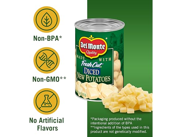 Del Monte Fresh Cut Diced Potatoes, 14.5