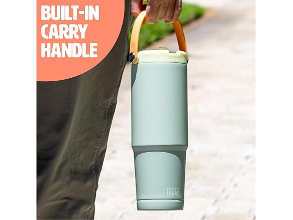 Tasty 30oz Insulated Travel Tumbler Aqua