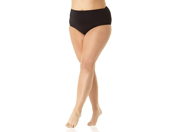 Anne Cole Women (16W) High-Waist Shirred Bottoms