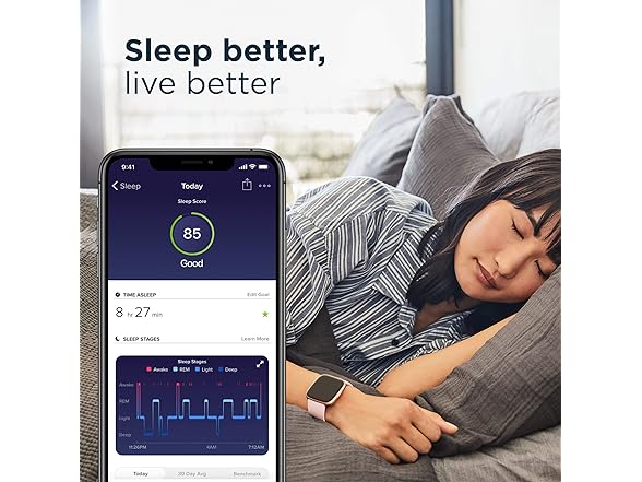 Fitbit Versa 2 Special Edition Health and Fitness Smartwatch with Heart Rate, Music, Alexa Built-In, Sleep and Swim Tracking, Smoke Woven/Mist Grey, One Size (S and L Bands Included) (Open Box)