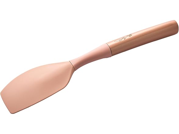 Dolly Parton Silicone Spatula with Blush Design – Heat-Resistant to 450F, Nonstick Safe, Weighted Ergonomic Handle, Dishwasher Safe, 12.9 Inch