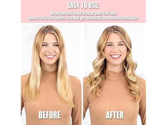 Pinkiou Heatless Curlers Overnight