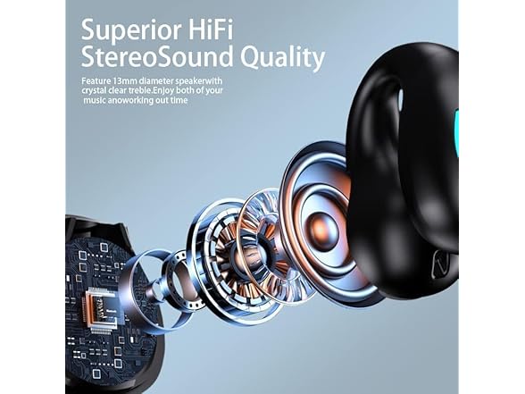 gidosha Open Ear Clip Bone Conduction Headphones