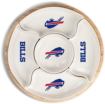 Memory Company NFL Wood Serving Compartment Tray