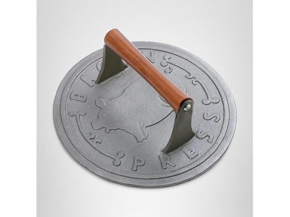 Norpro 8.75-Inch Cast Iron Bacon Press