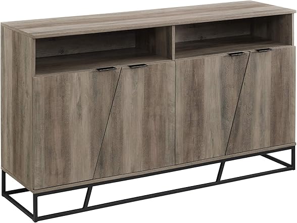 Walker Edison Angled Door Cabinet-Sidebo