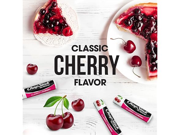 ChapStick Classic Lip Balm Cherry 3pk