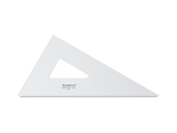 C-Thru Transparent Triangles 12 in. professional-30/60 degree